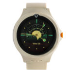 beige kinder uhr