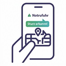 Standortübermittlung per Notfalluhr